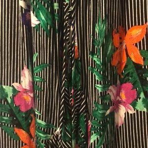 Who What Wear: Wrap Dress - floral & striped M